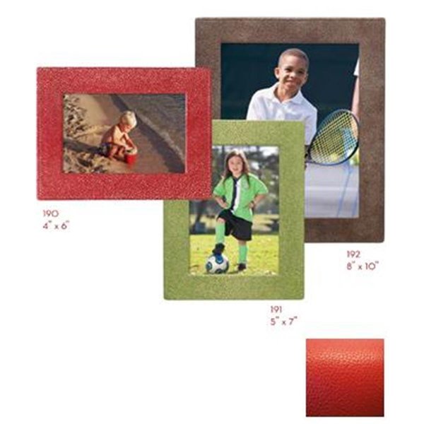 Rlm Distribution 8in. x 10in. Square Edge Leather Frames - Red HO2645269